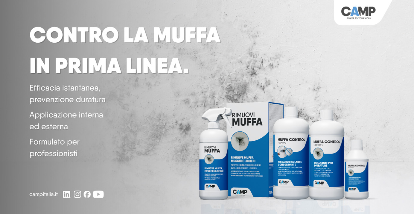 CAMP al FEL 2026 con la nuova linea antimuffa per la cura e la protezione delle superfici